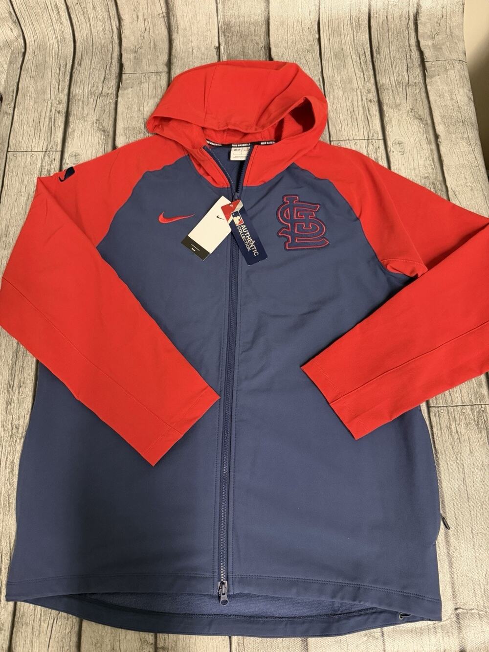 Men’s Nike St. Louis Cardinals Authentic Collection Therma Full-Zip Jacket Large